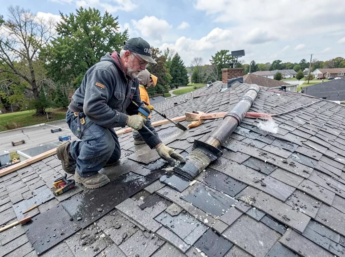 roof repair in Menominee South, WI